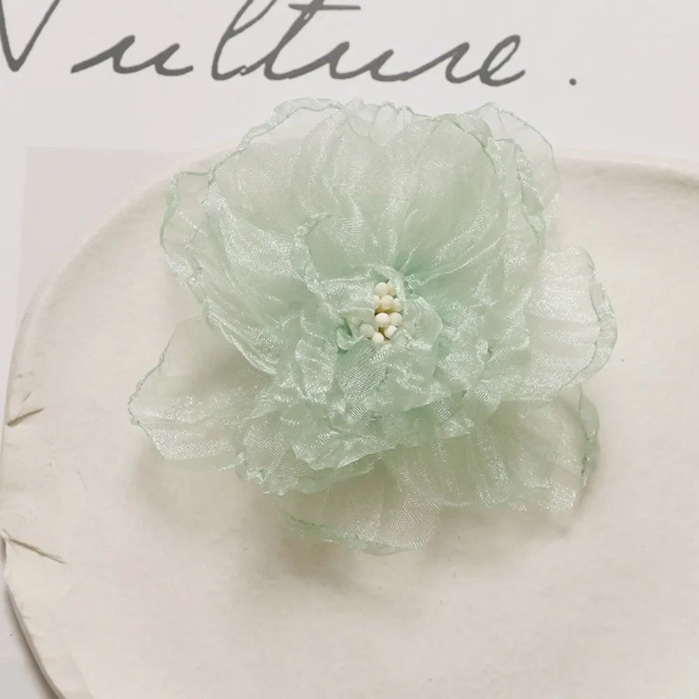 Organza Fabric Flower 75mm – Wedding & DIY Accessories