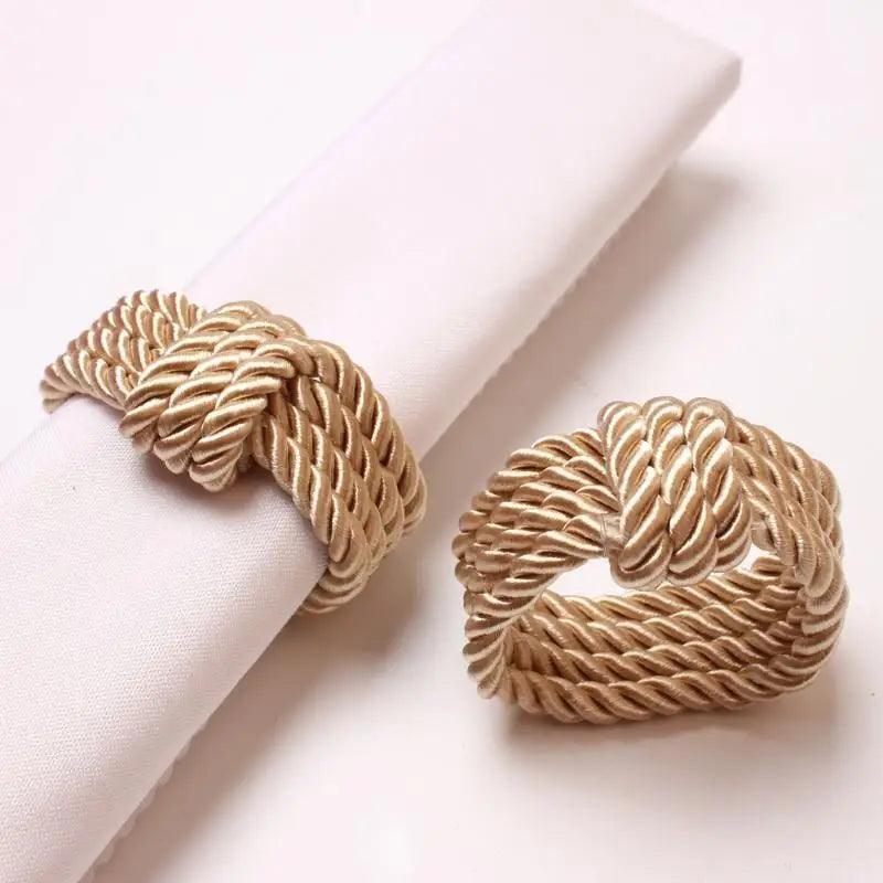 Woven Rope Napkin Rings – Wedding & Holiday Table Décor