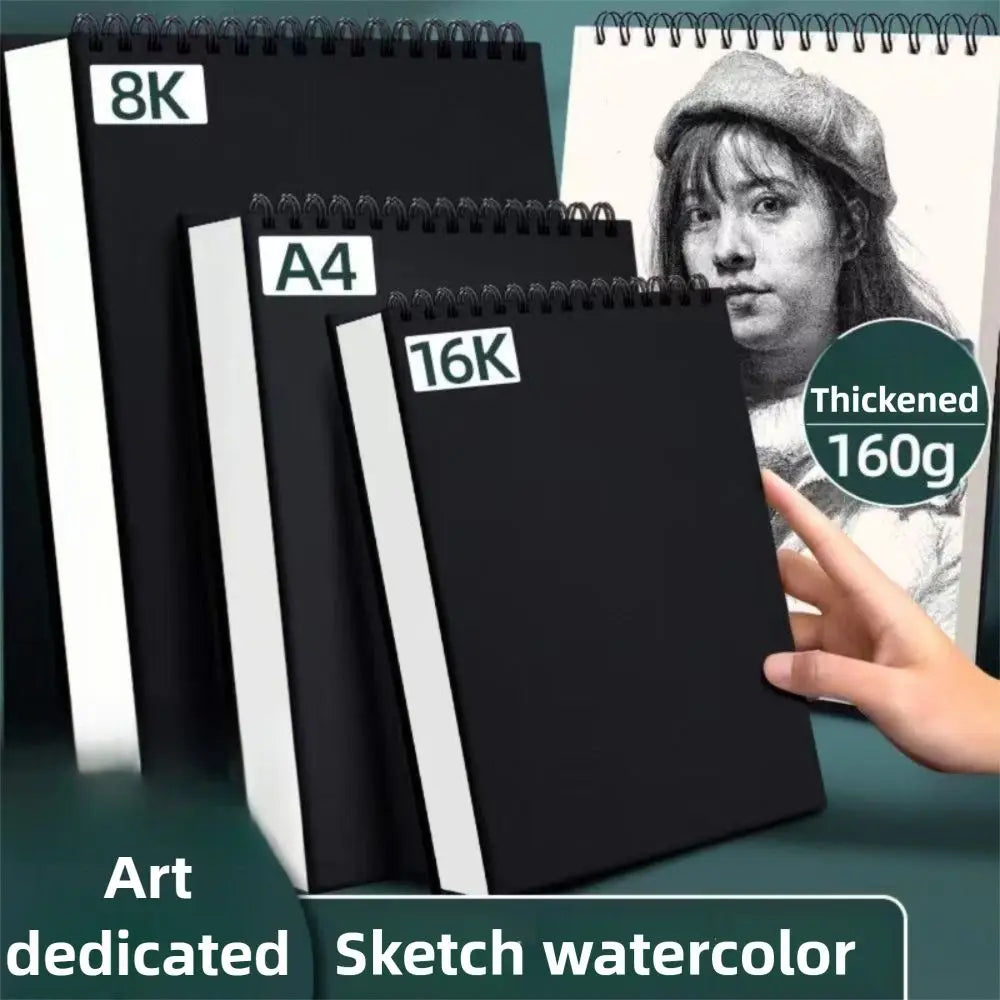 Spiral Sketchbook 30 Sheets – A4 A5 A6 8K 16K Drawing Pad