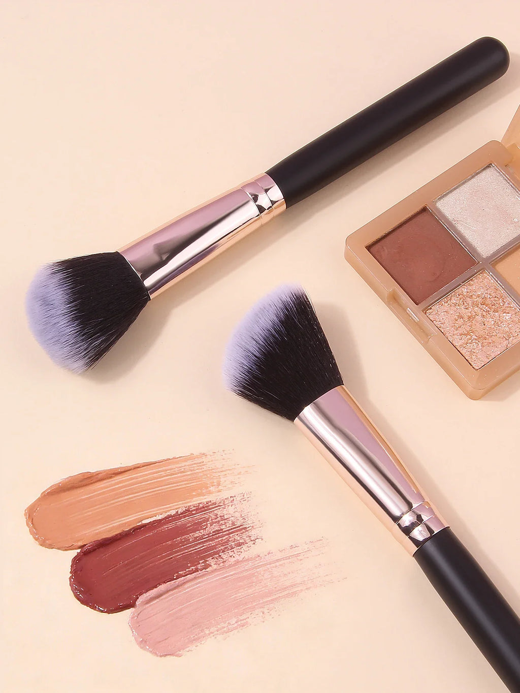 2pcs Sickle Contour Brush Set – Soft Blush & Face Shadow Brushes