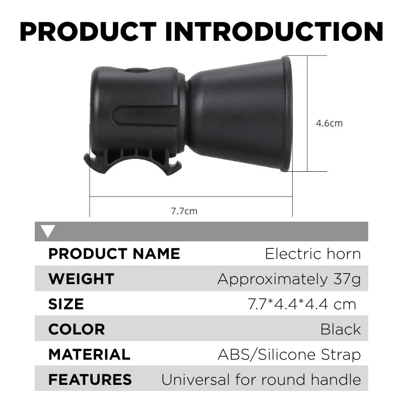 120dB Electric Bike Horn – Loud Bicycle Safety Bell