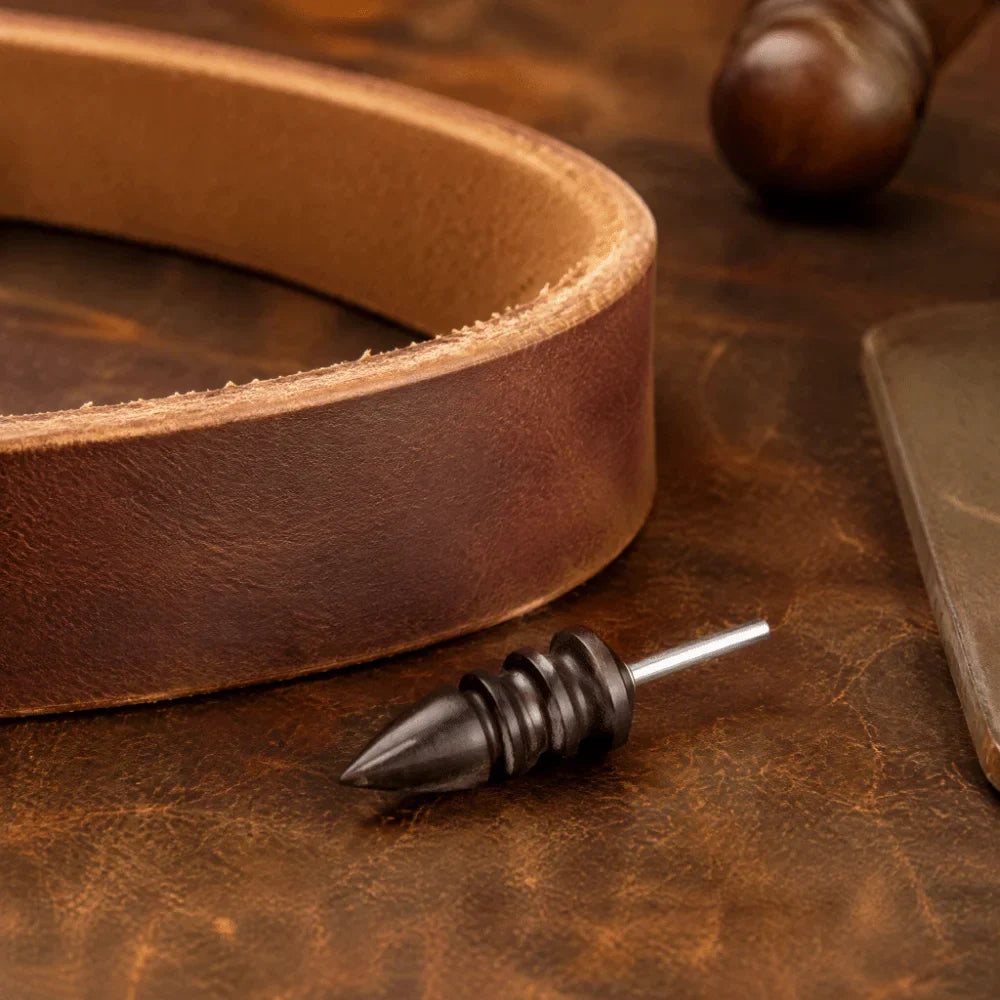 Sandalwood Leather Edge Burnisher Set – 2 Style Bits