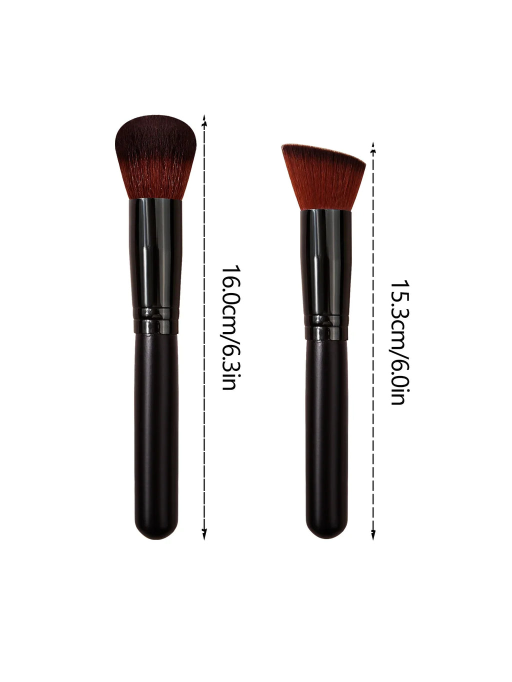 2Pcs Makeup Brush Set – Contour & Blush Brushes | Nixie