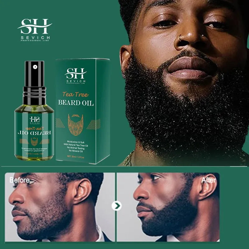 Sevich Tea Tree Beard Growth Oil – Thick & Soft Beard Care 30ml