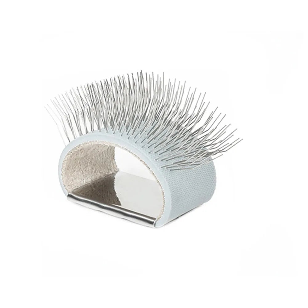 Portable Finger Pet Comb – Metal Detangling Grooming Tool