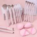 17PCS Soft Fluffy Makeup Brush Set with Powder Puff & Sponge