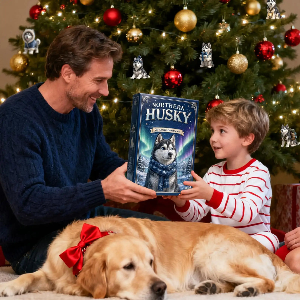 Husky Advent Calendar 2026 – 24-Day Acrylic Christmas Countdown