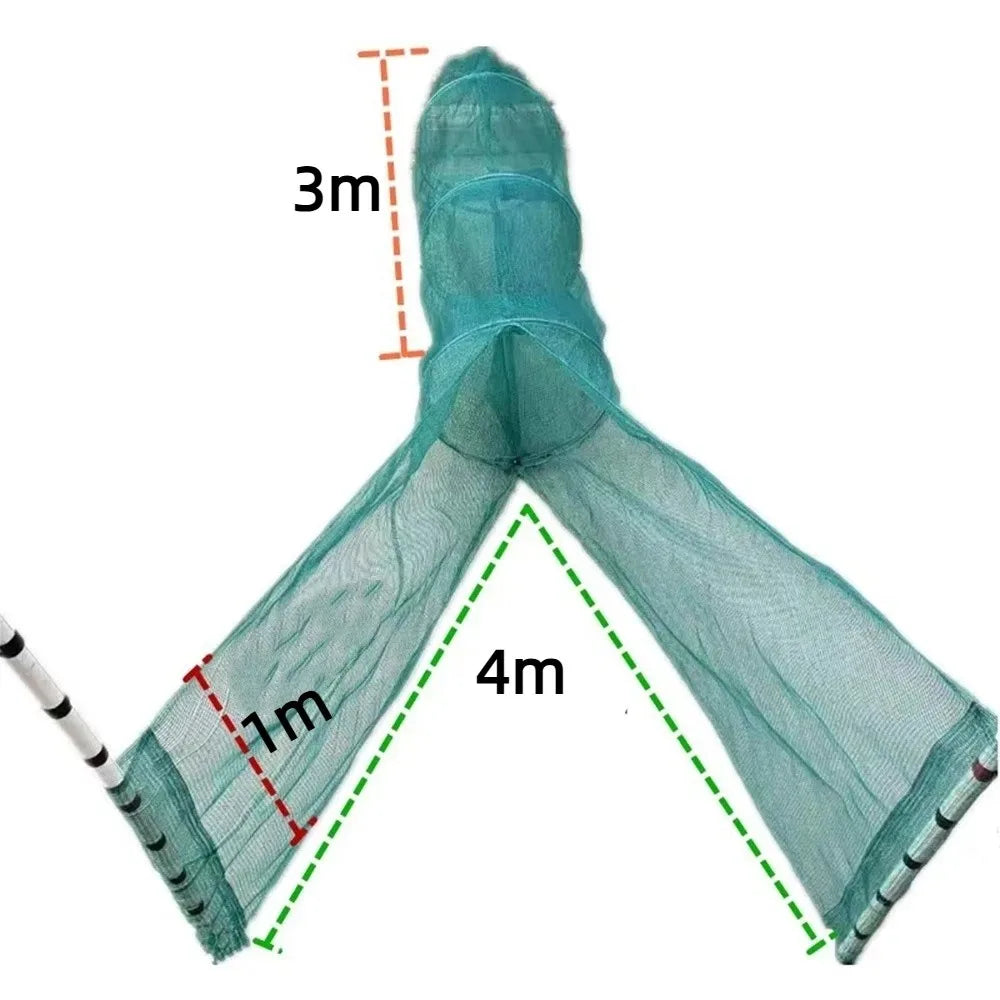 Foldable Fishing Trap Net Cage – 4 Sizes, Shrimp & Minnow