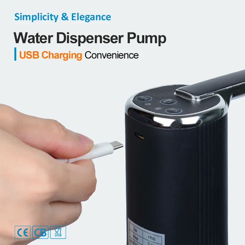 NOCCLILI Foldable USB Electric Water Pump | Gallon Dispenser