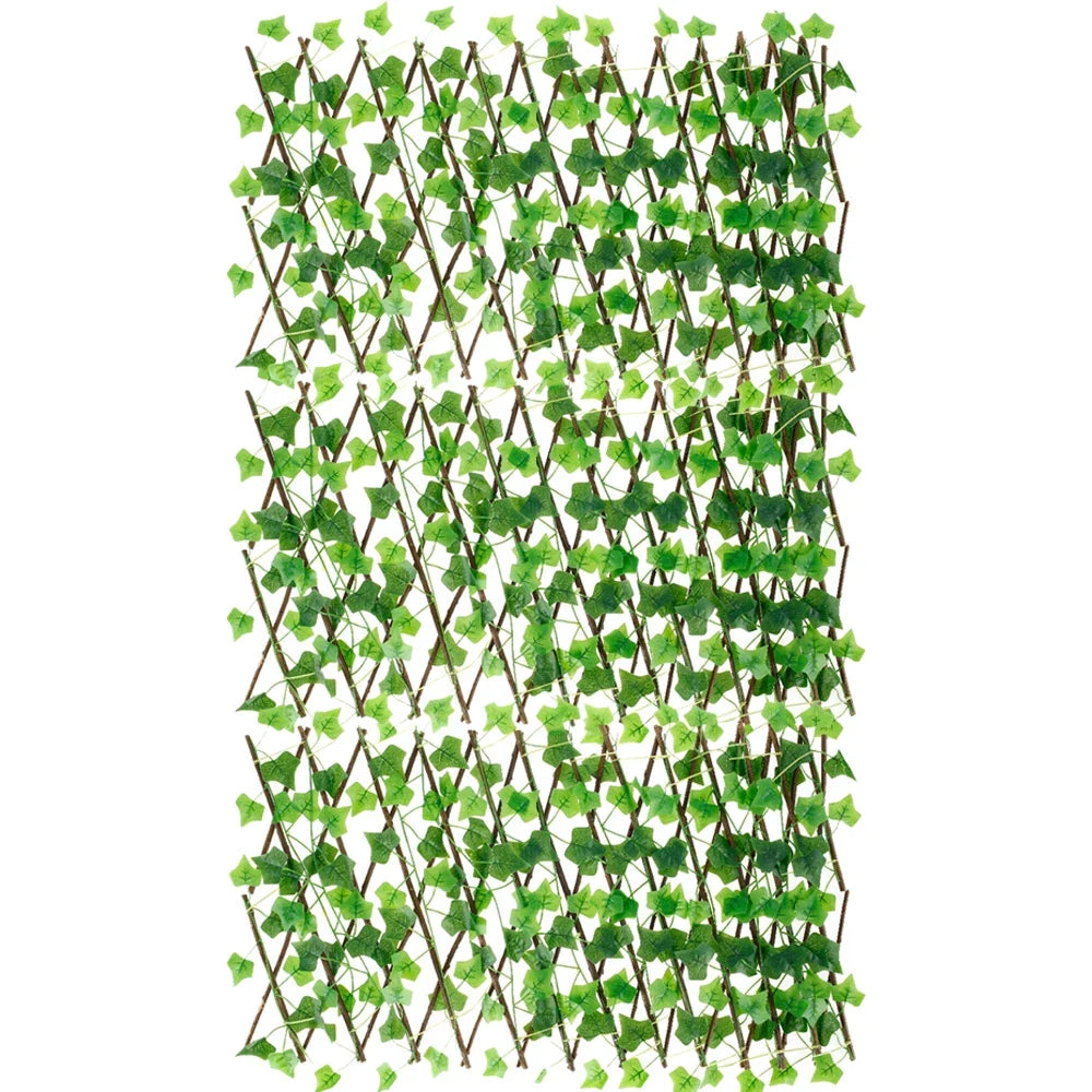 6-Pack Artificial Ivy Expanding Trellis Privacy Fence 40cm