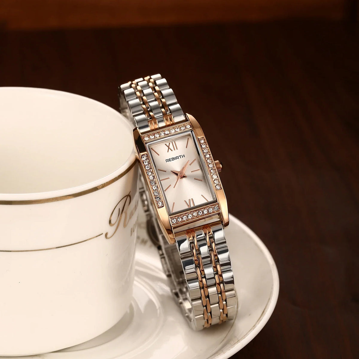 REBIRTH Stainless Steel Casual Quartz Watch – Minimalist