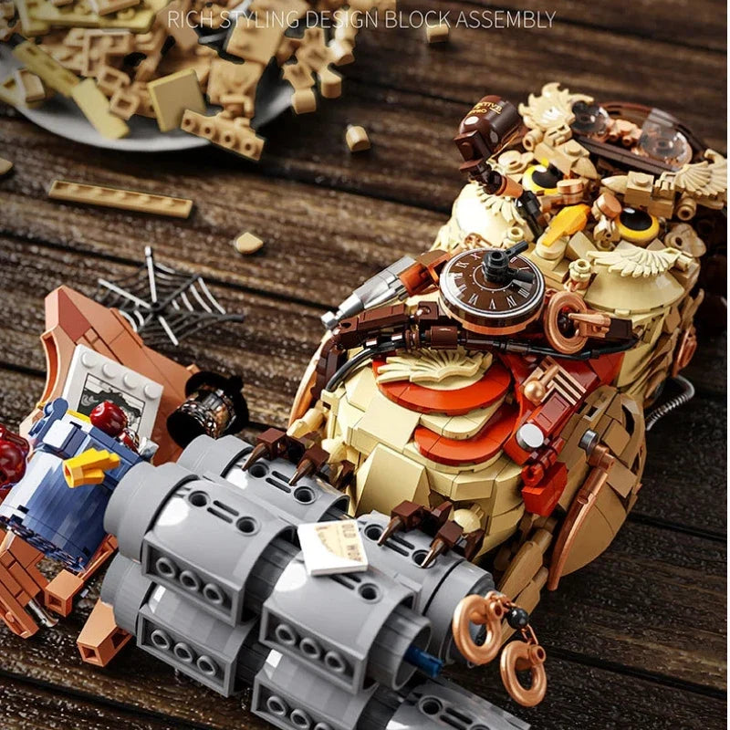 Owl Detective Wizard Cat Building Block Set | BEAST KINGDOM DIY Model