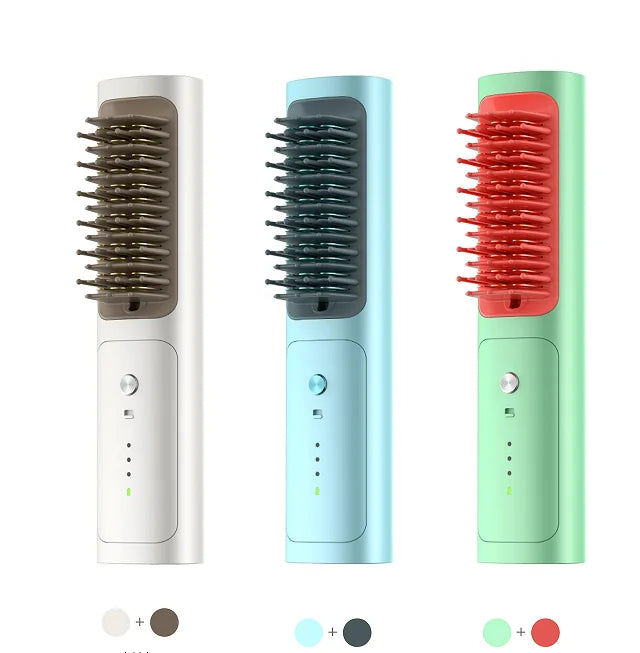Wireless Hair Straightening Curling Comb – Negative Ion Technology