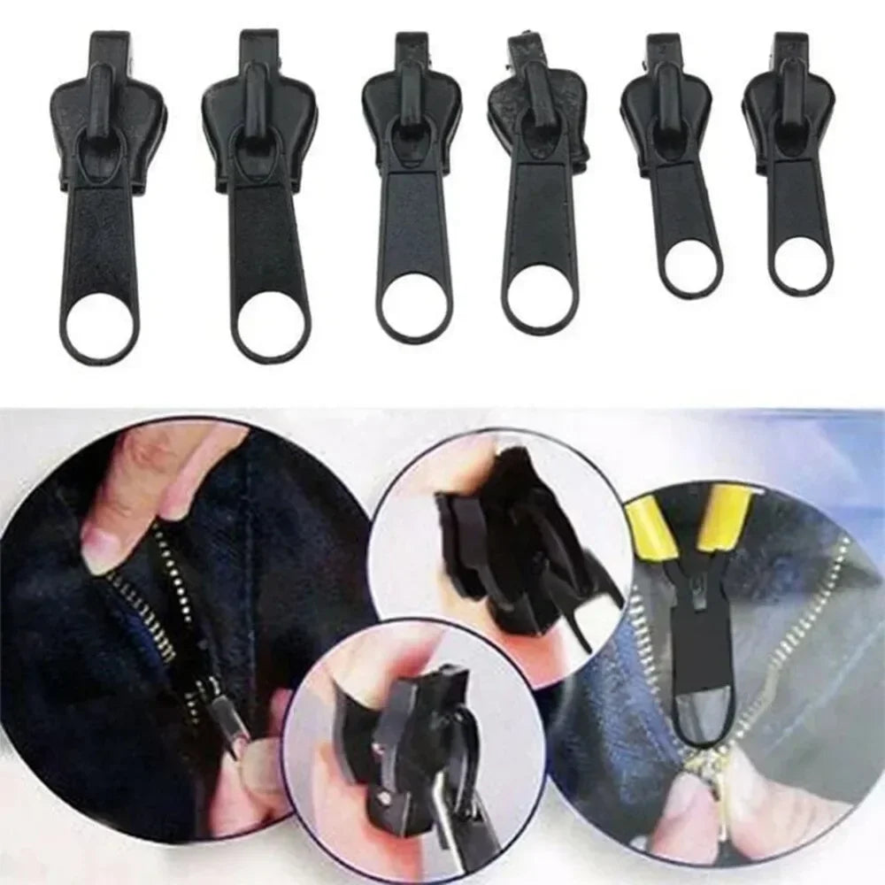 6-Piece Universal Zipper Repair Kit – Replacement Zip Sliders
