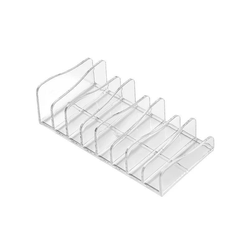Clear Acrylic Eyeshadow Palette Organizer – 8-Grid Display