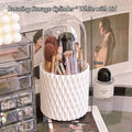 360° Rotating Makeup Brush Holder – 5-Compartment Organizer