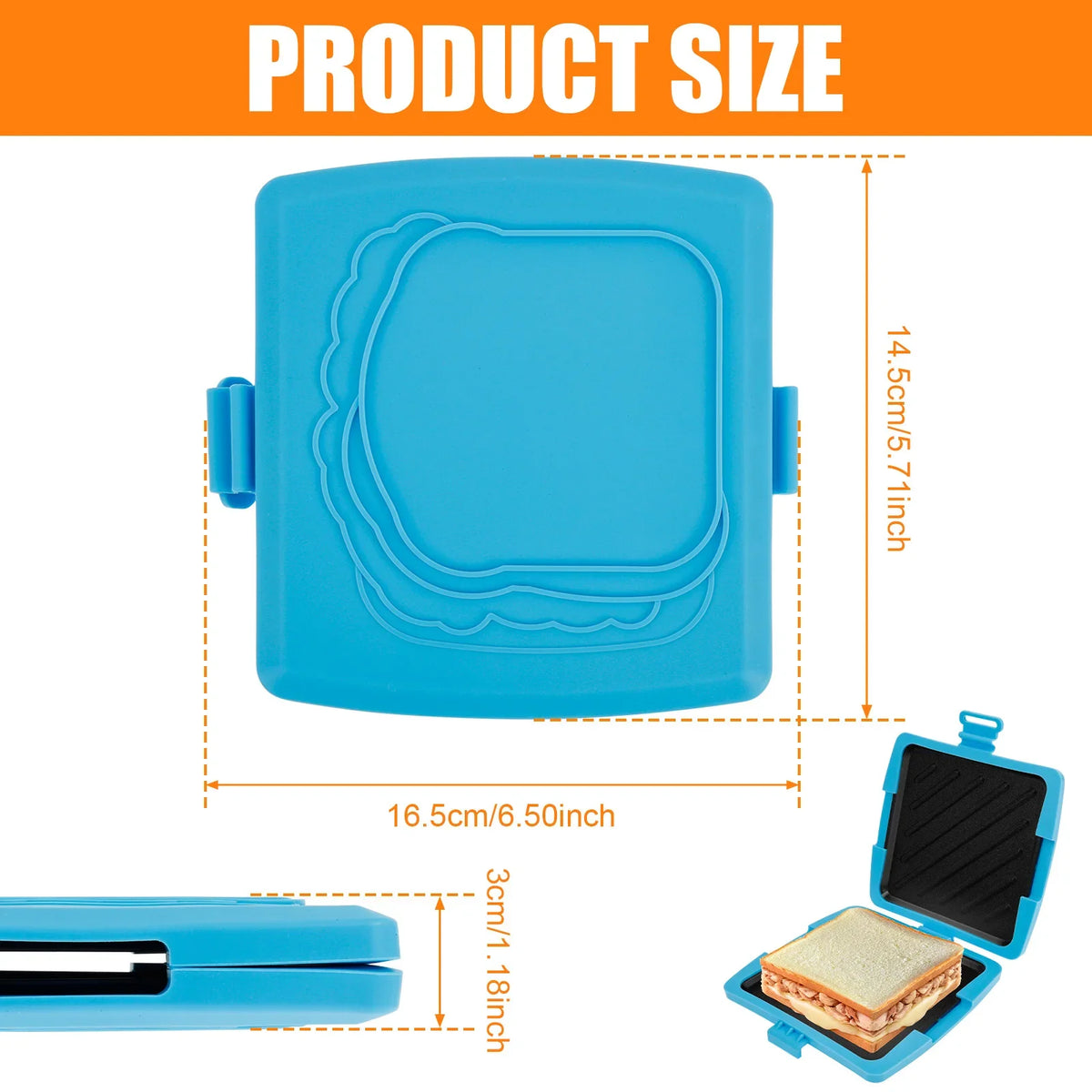 Nixie Microwave Sandwich Maker – Nonstick Crispy Toastie