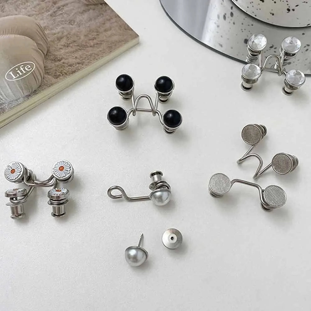 Adjustable Button Pins for Jeans & Pants – No Sewing