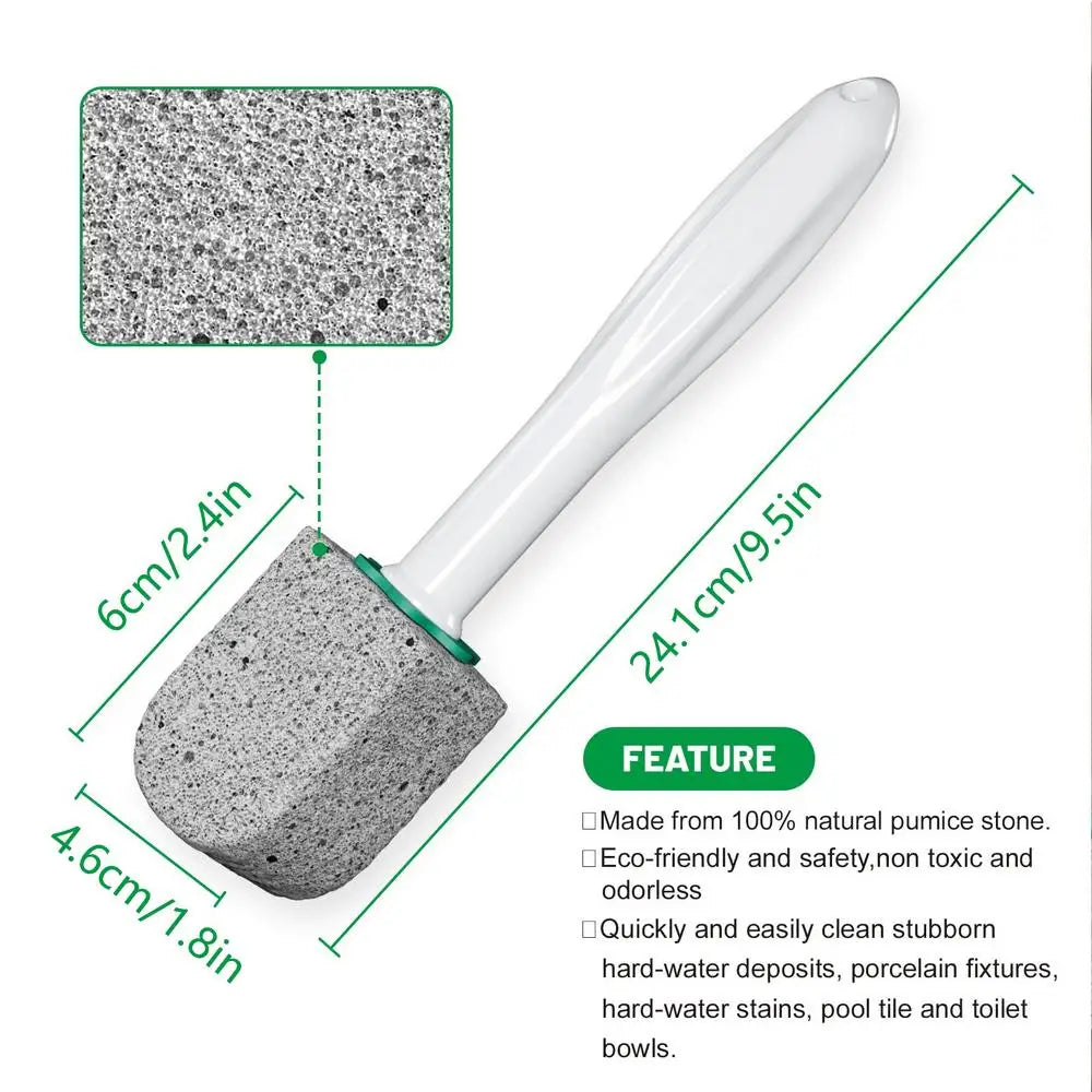 Pumice Stone Toilet Cleaning Wand – Long Handle, 5 Heads