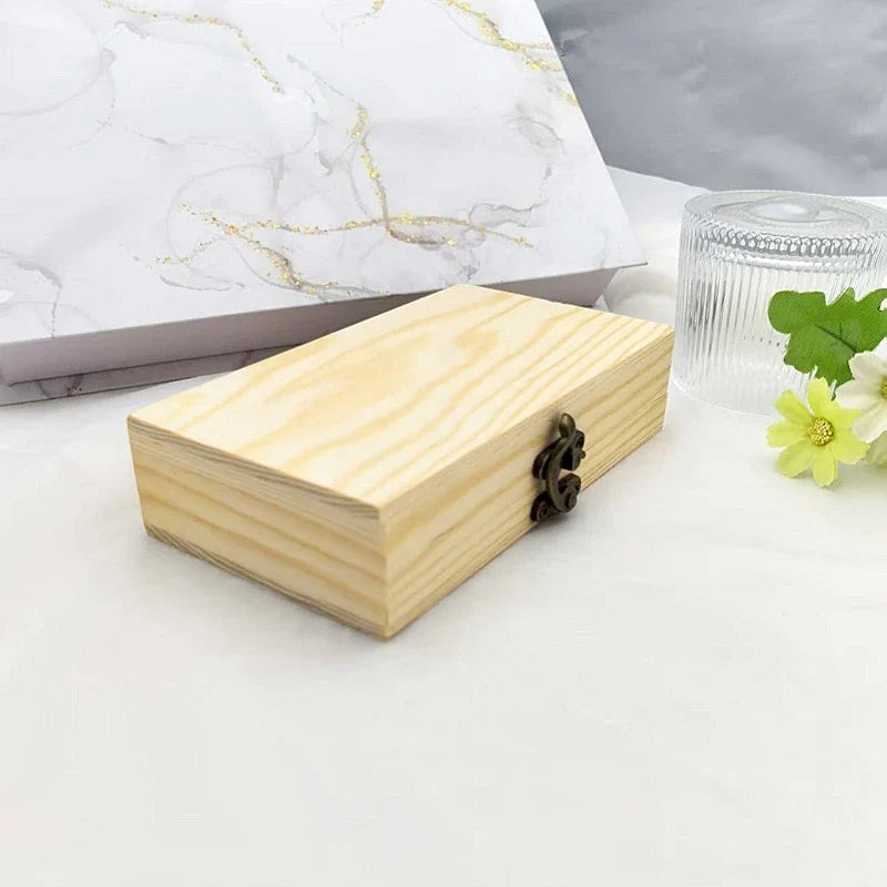 Classic Vintage Wooden Jewelry Box – Small Gift Box
