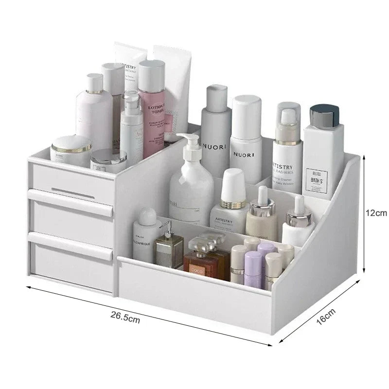 Plastic Drawer Makeup Storage Box – Desktop Organizer Shelf