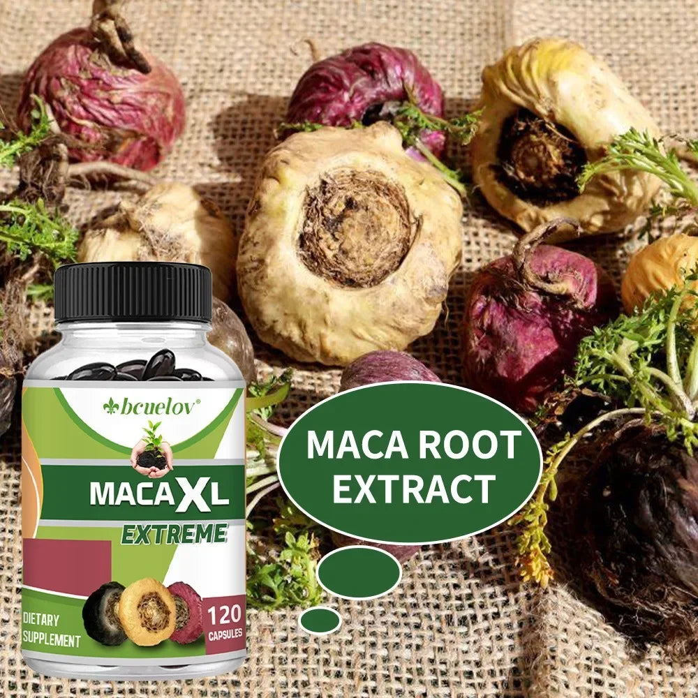 Organic Maca Root Extract 1000mg – Energy & Muscle Supplement