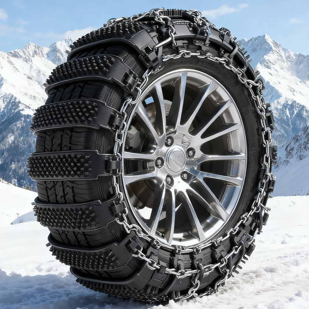 10-Pack Heavy-Duty TPU Snow Tire Chains – Anti-Slip 16–27.5cm