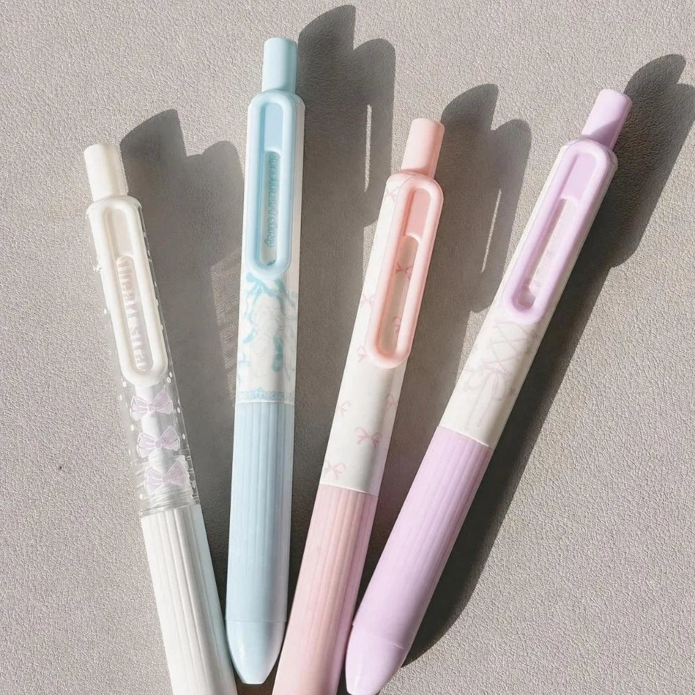 Sweet Ballet Gel Pens 4-Pack | 0.5mm Aesthetic Stationery Set
