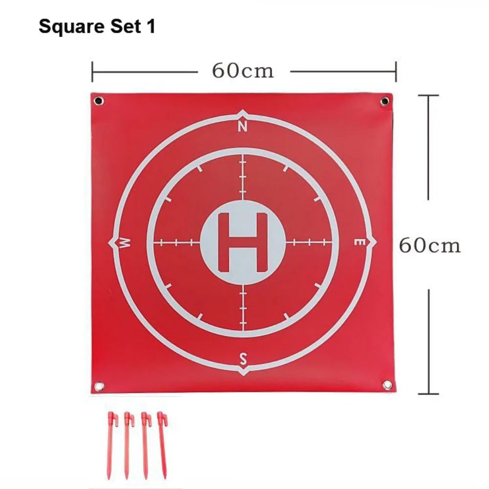 Foldable Drone Landing Pad 60cm – Waterproof with Ground Nails