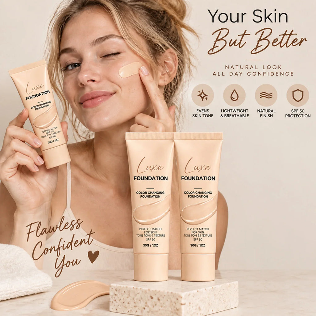VIARELINE Color Changing Foundation SPF50 | Natural Finish
