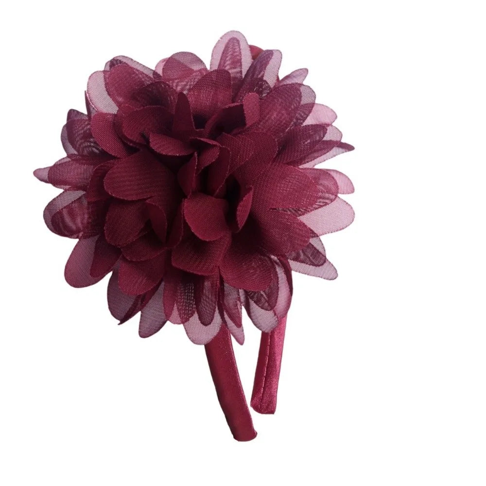 Big Flower Girls Headband – Multi-Layer Princess Hairband