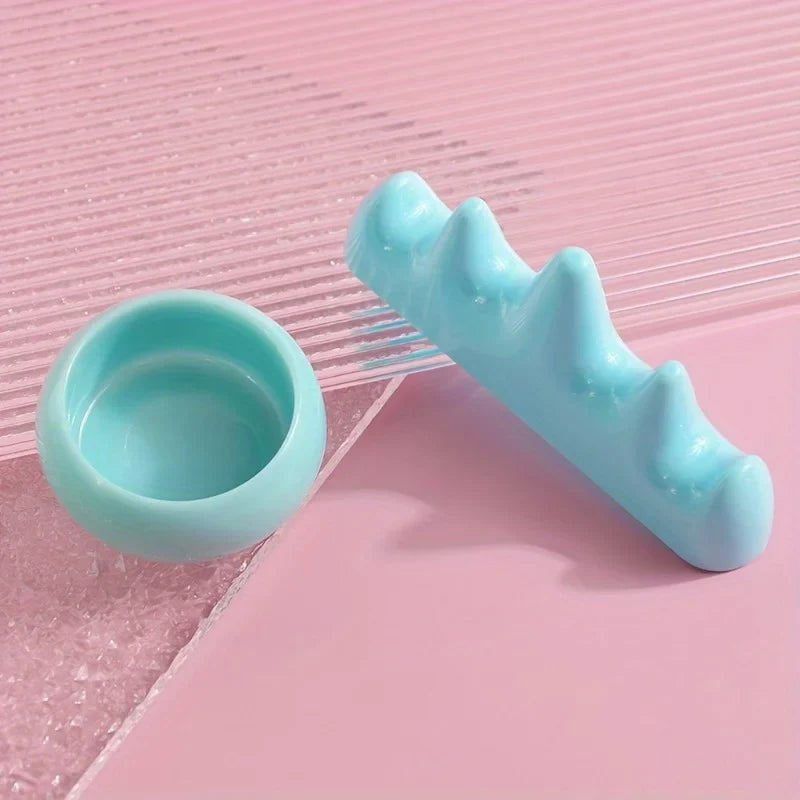 Professional Nail Brush Holder & Acrylic Liquid Powder Cup Set
