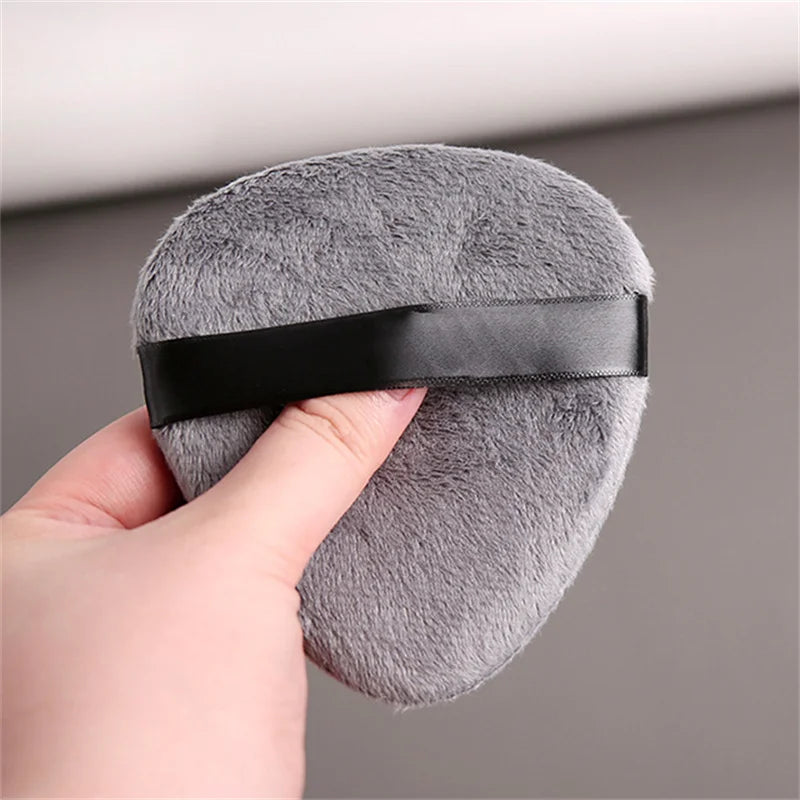 Large Drop Shape Velvet Powder Puff – Loose Powder Makeup Tool