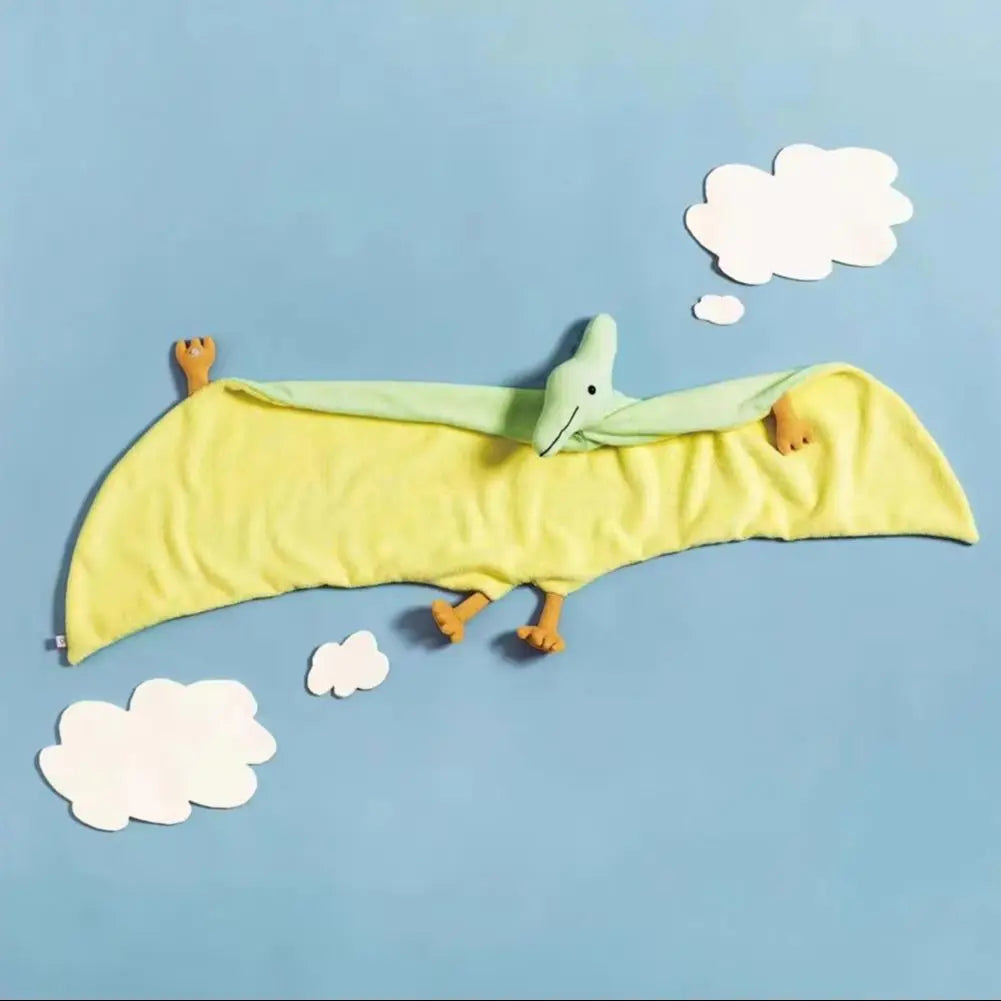 Kids Pterodactyl Dinosaur Wearable Blanket Plush Cape Poncho