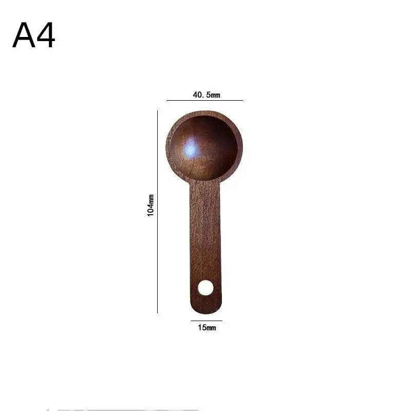 Wooden Measuring Spoon 7.5–45ML Beech Walnut Kitchen Tool