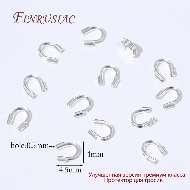 18K Gold Plated End Caps & U-Shape Wire Protectors | Jewelry