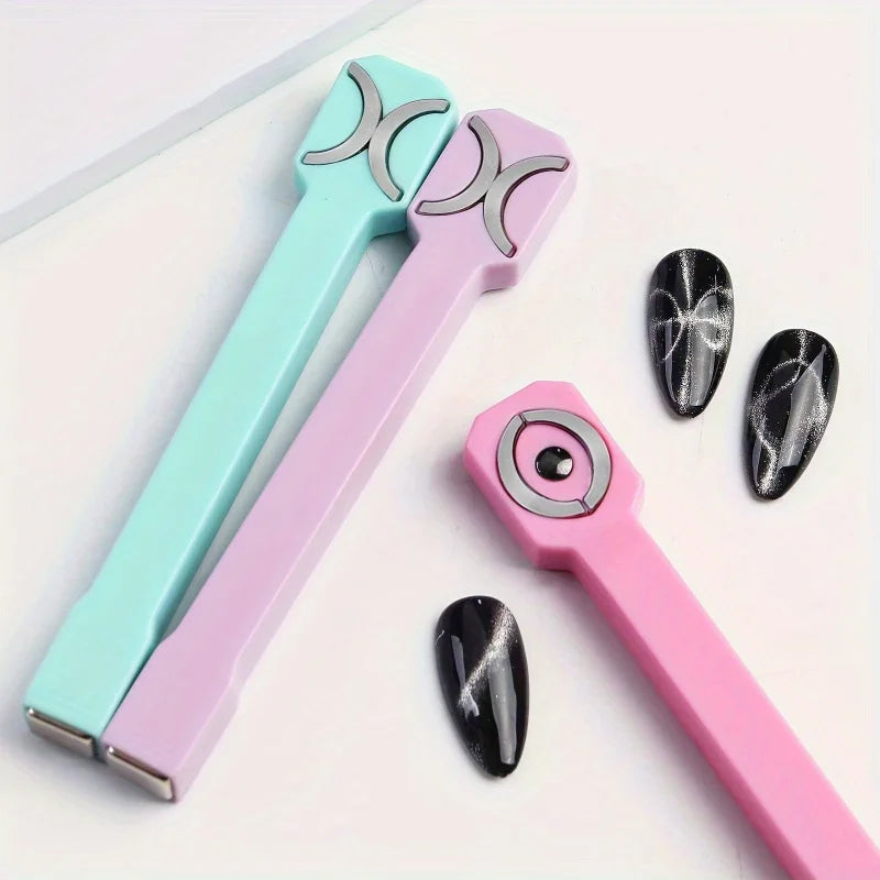 3-in-1 Magnetic Nail Rod for Cat Eye UV Gel Manicure Tool
