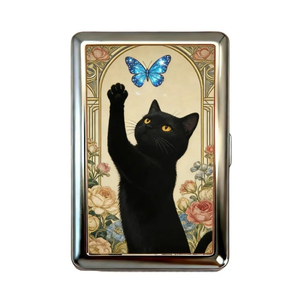Vintage Metal Snap Card Case – ID & Business Card Holder