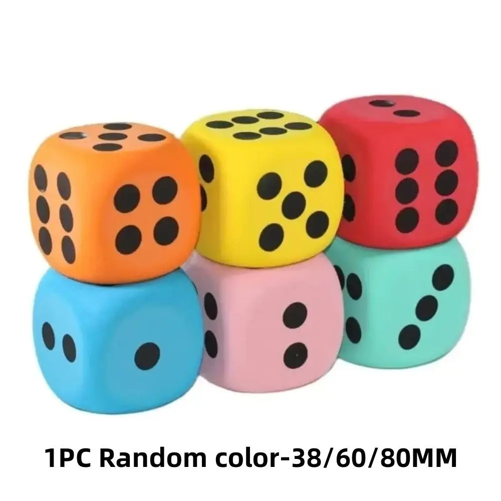 Large Foam Dice 60/80mm – Math Teaching Aid & Board Game