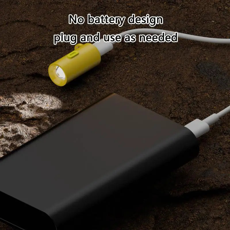 eelhoe Type-C Mini Flashlight USB-C Plug & Play Keychain LED
