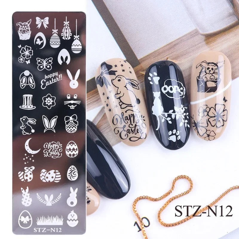 Nail Art Stamping Plates – Floral, Butterfly & Dandelion Designs