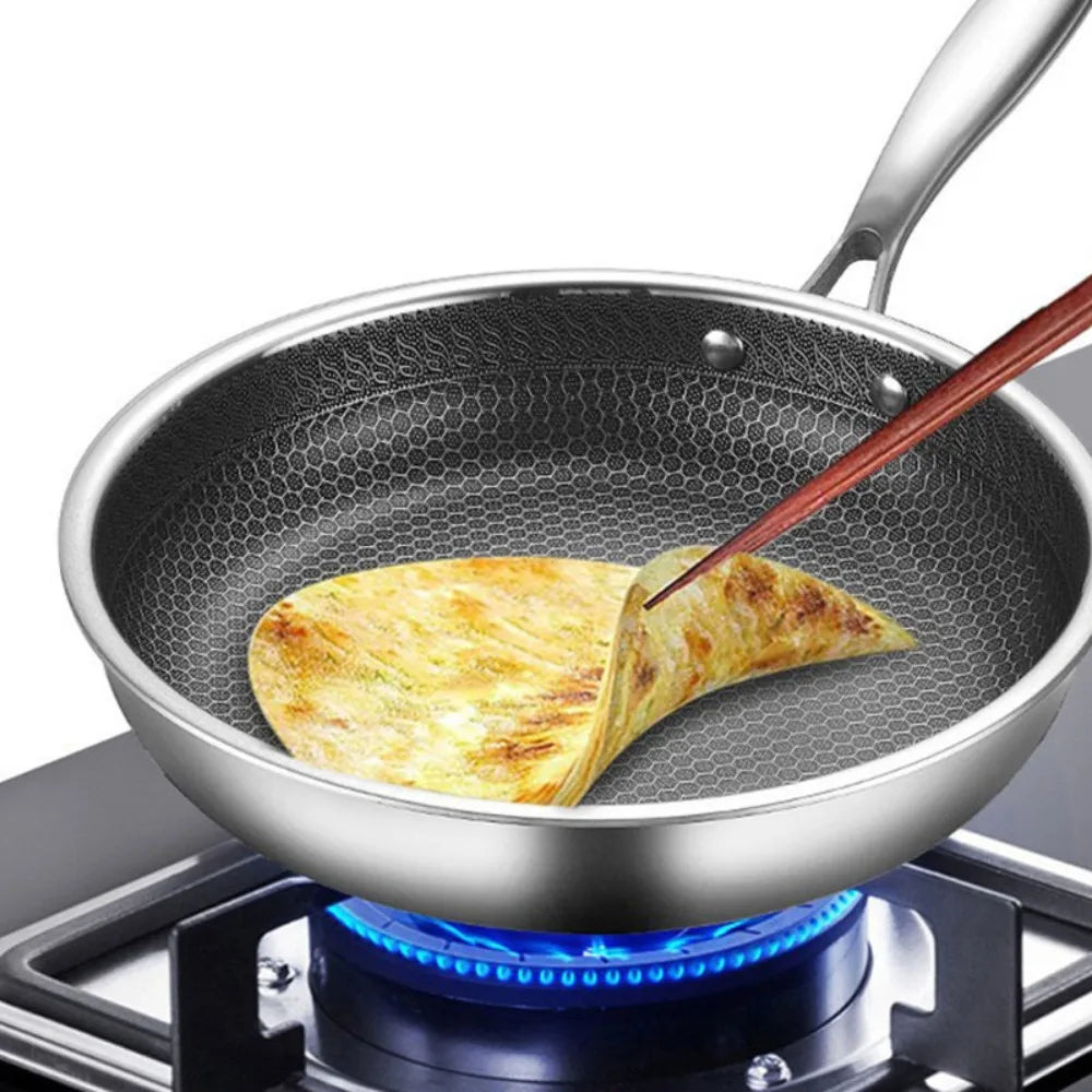 Honeycomb Non-Stick Stainless Steel Frying Pan 26cm | FEB.WIND