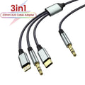 3-in-1 USB-C Lightning to 3.5mm Aux Audio Cable | Male to Male