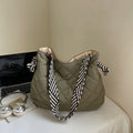 Large Quilted Tote Bag – Women's Commuter Shoulder Bag