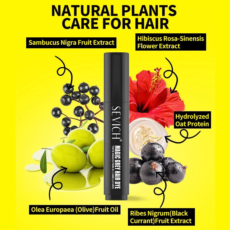 SEVICH Hair Dye Pen – Instant Gray Root Coverage Stick 20ml