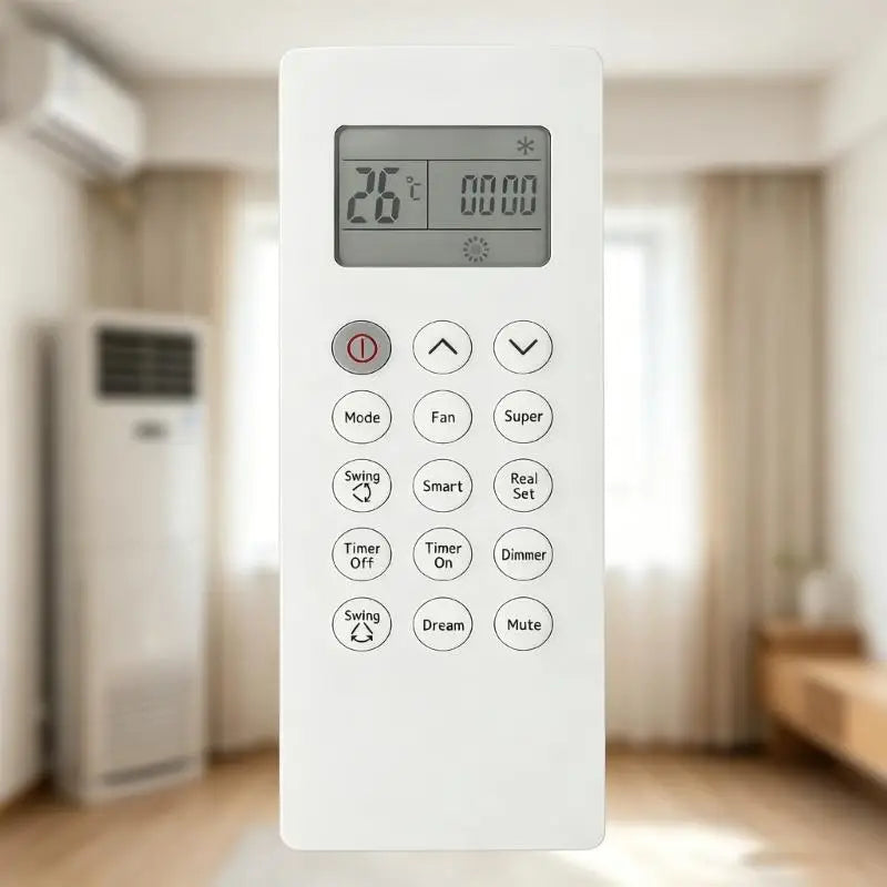 Universal AC Remote Control for DG11Q1-01 | IR, LCD, 12m Range