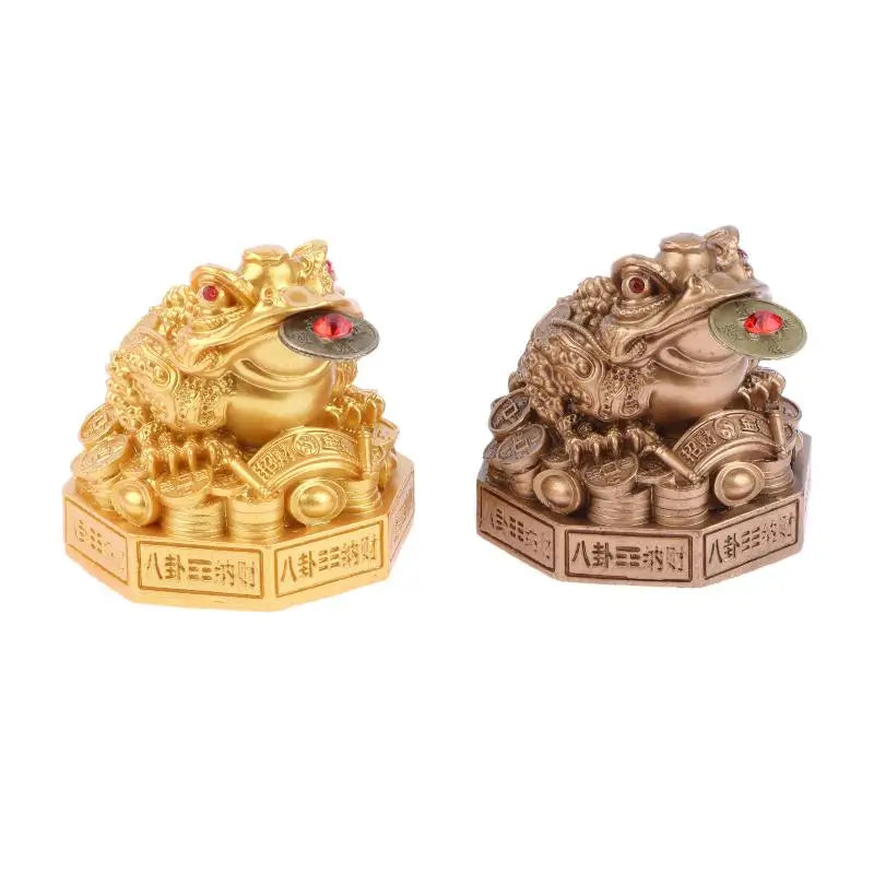 Feng Shui Money Frog Statue – Three-Legged Toad Figurine