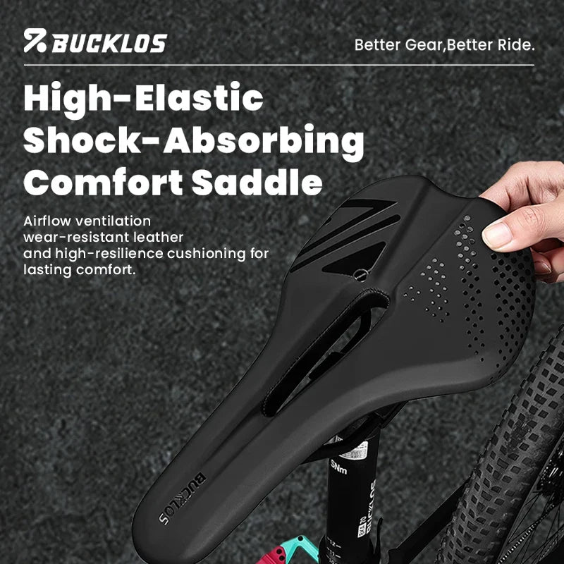 BUCKLOS Ultralight Breathable MTB & Road Bike Saddle Seat