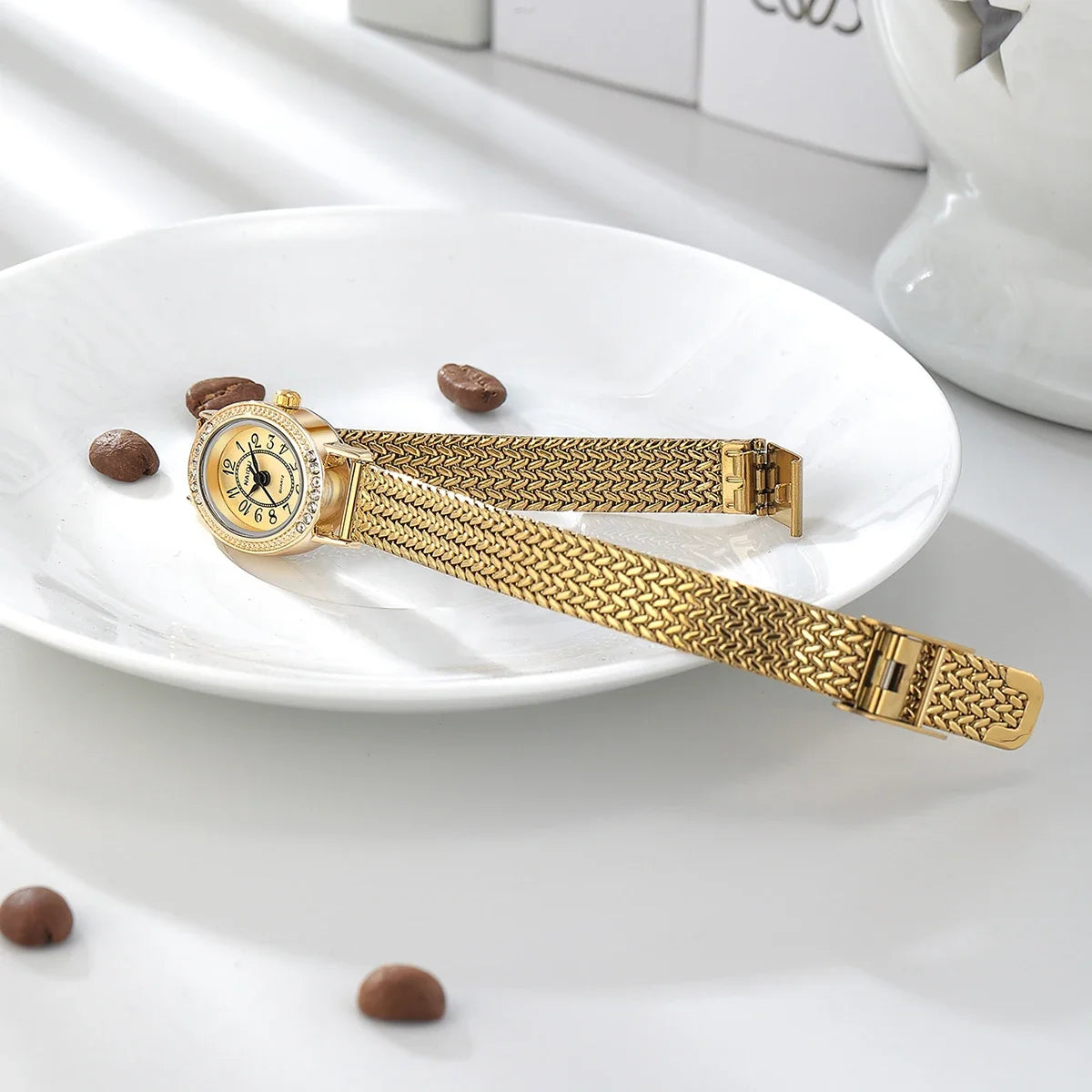 Retro Bohemian Woven Stainless Steel Mesh Watch | Quartz