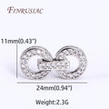 18K Gold Plated Zircon Round Clasp 11x24mm | DIY Jewelry